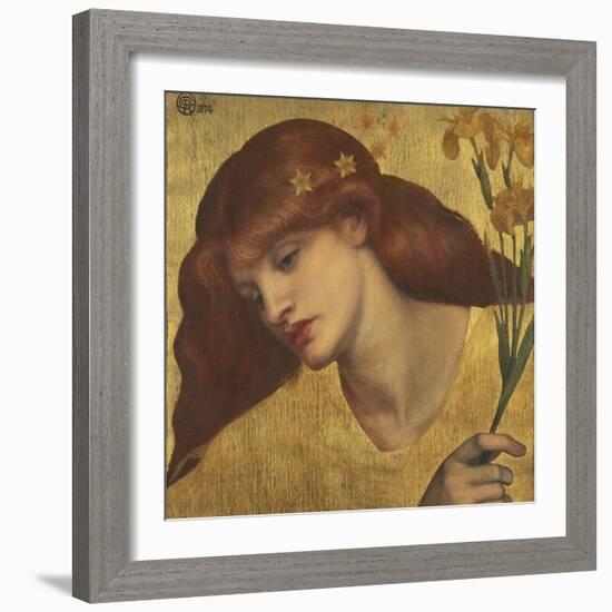 Sancta Lilias-Dante Gabriel Rossetti-Framed Giclee Print