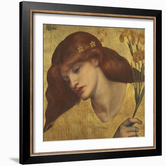 Sancta Lilias-Dante Gabriel Rossetti-Framed Giclee Print