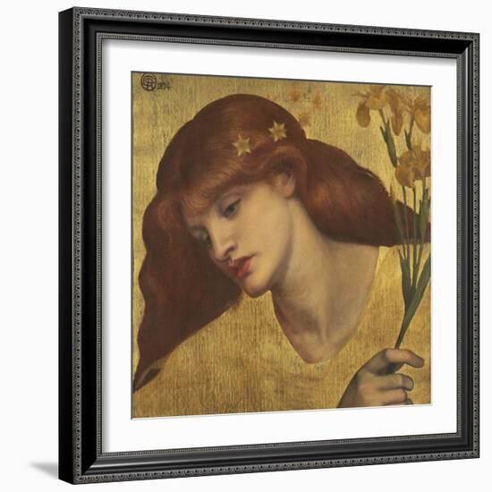 Sancta Lilias-Dante Gabriel Rossetti-Framed Giclee Print