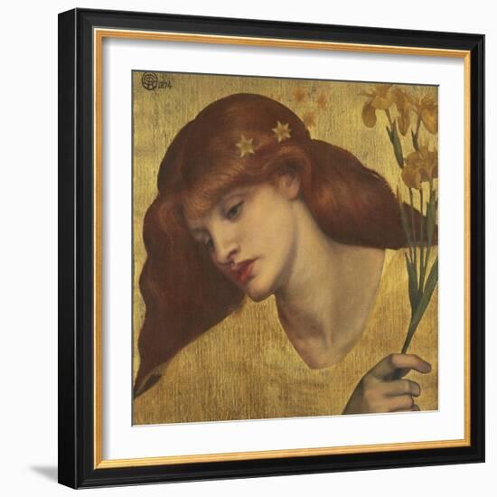 Sancta Lilias-Dante Gabriel Rossetti-Framed Giclee Print