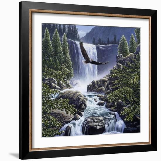 Sanctuary Falls-John Van Straalen-Framed Giclee Print