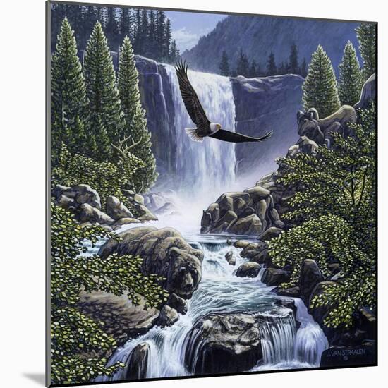 Sanctuary Falls-John Van Straalen-Mounted Giclee Print