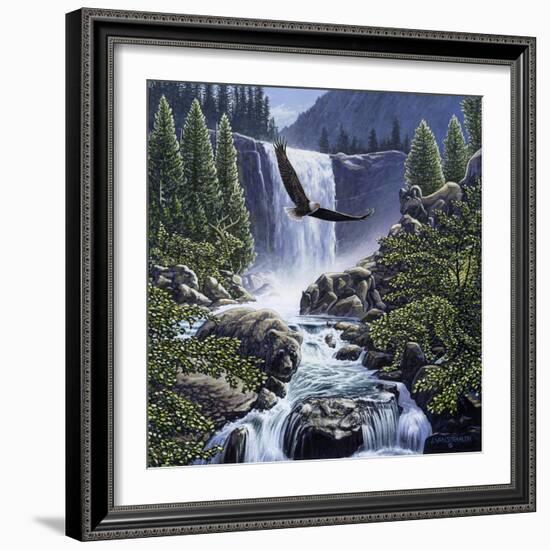 Sanctuary Falls-John Van Straalen-Framed Giclee Print