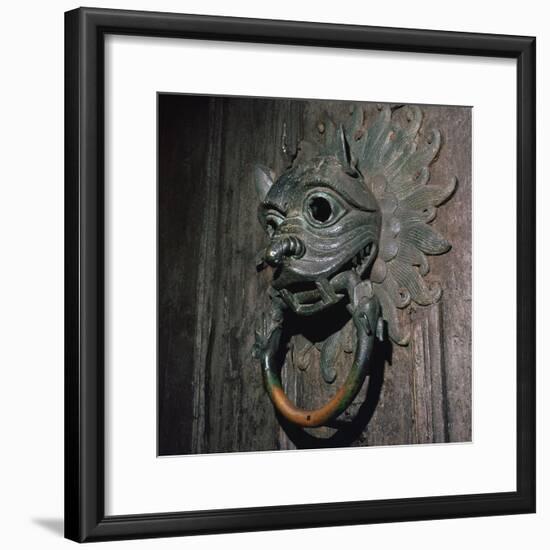 Sanctuary Knocker from Durham Cathedral, 12th century-Unknown-Framed Giclee Print