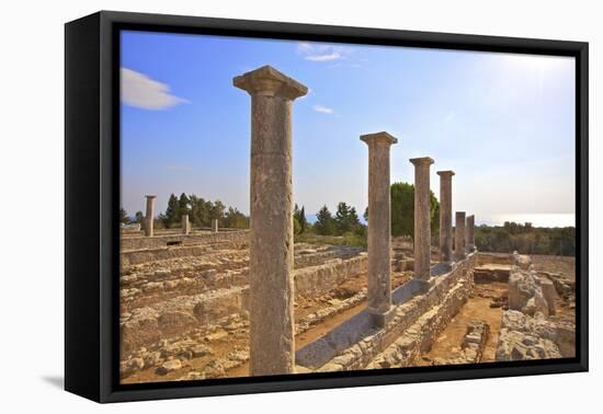 Sanctuary of Apollo Yiatis, Kourion, UNESCO World Heritage Site, Cyprus, Eastern Mediterranean-Neil Farrin-Framed Premier Image Canvas