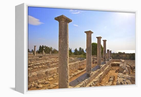 Sanctuary of Apollo Yiatis, Kourion, UNESCO World Heritage Site, Cyprus, Eastern Mediterranean-Neil Farrin-Framed Premier Image Canvas
