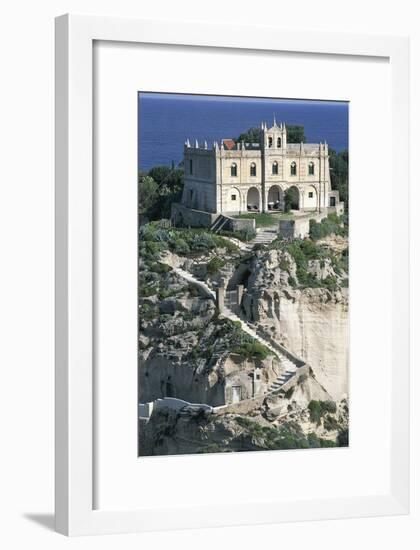 Sanctuary of Santa Maria of Island, Tropea, Calabria, Italy-null-Framed Giclee Print