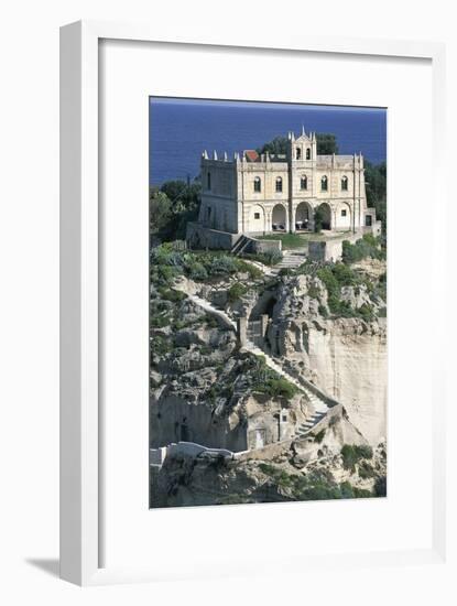 Sanctuary of Santa Maria of Island, Tropea, Calabria, Italy-null-Framed Giclee Print