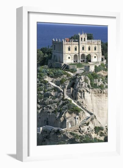 Sanctuary of Santa Maria of Island, Tropea, Calabria, Italy-null-Framed Giclee Print