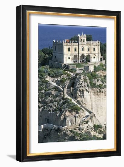 Sanctuary of Santa Maria of Island, Tropea, Calabria, Italy-null-Framed Giclee Print