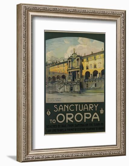 Sanctuary to Oropa Poster-G. Bozzalla-Framed Photographic Print