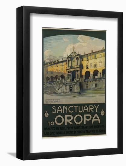 Sanctuary to Oropa Poster-G. Bozzalla-Framed Photographic Print