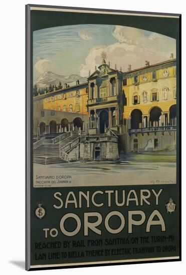 Sanctuary to Oropa Poster-G. Bozzalla-Mounted Photographic Print