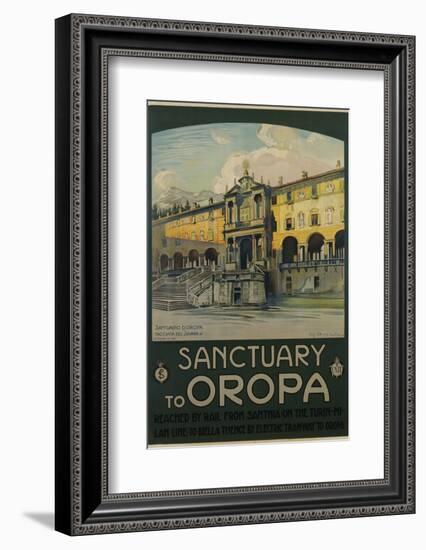 Sanctuary to Oropa Poster-G. Bozzalla-Framed Photographic Print