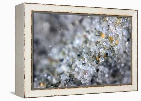 Sand and all of it's Colors in Macro View-null-Framed Stretched Canvas