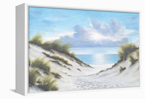 Sand and Sea-Diane Romanello-Framed Stretched Canvas