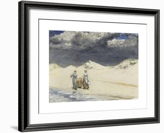 Sand and Sky-Winslow Homer-Framed Premium Giclee Print