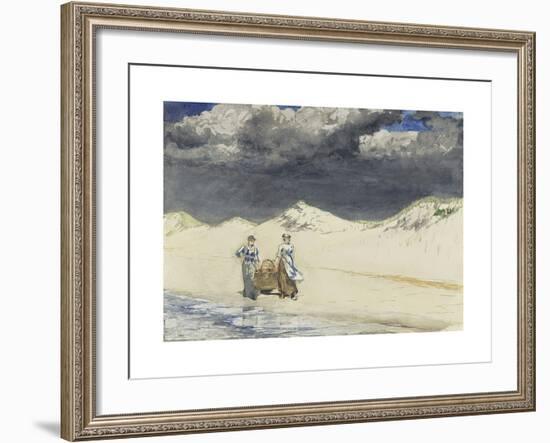 Sand and Sky-Winslow Homer-Framed Premium Giclee Print