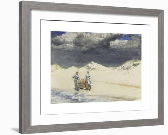 Sand and Sky-Winslow Homer-Framed Premium Giclee Print