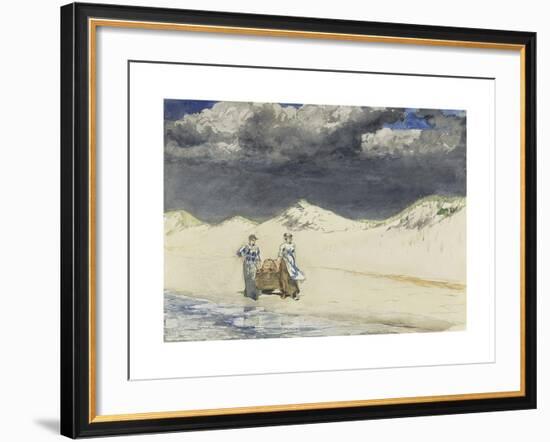 Sand and Sky-Winslow Homer-Framed Premium Giclee Print