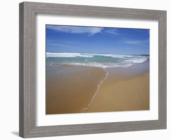 Sand and Surf, Waitpinger Beach, Fleurieu Peninsula, South Australia, Australia, Pacific-Neale Clarke-Framed Photographic Print