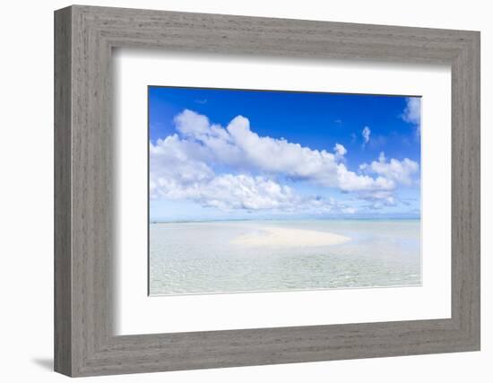 Sand Bank in Aitutaki Lagoon, Cook Islands-Matteo Colombo-Framed Photographic Print