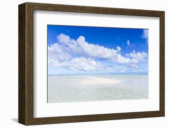 Sand Bank in Aitutaki Lagoon, Cook Islands-Matteo Colombo-Framed Photographic Print