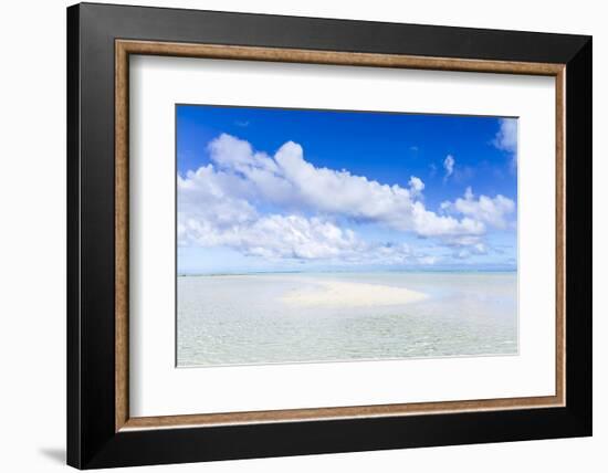 Sand Bank in Aitutaki Lagoon, Cook Islands-Matteo Colombo-Framed Photographic Print