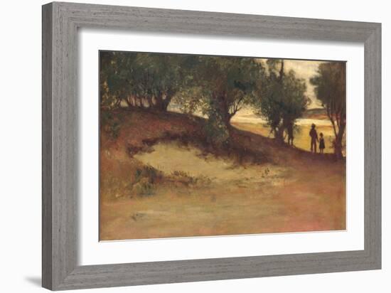 Sand Bank with Willows, Magnolia, 1877-William Morris Hunt-Framed Giclee Print