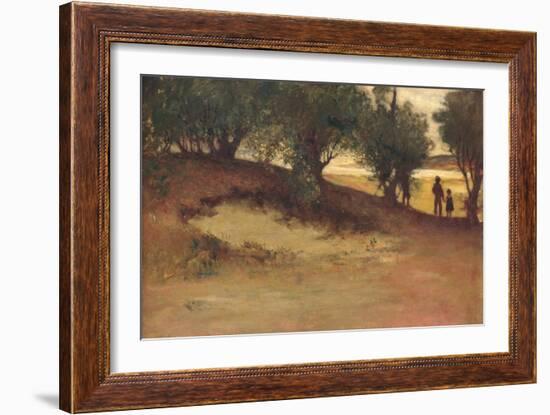 Sand Bank with Willows, Magnolia, 1877-William Morris Hunt-Framed Giclee Print