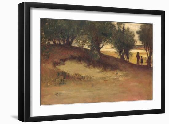 Sand Bank with Willows, Magnolia, 1877-William Morris Hunt-Framed Giclee Print