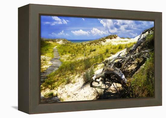Sand Bay Beach I-Alan Hausenflock-Framed Premier Image Canvas