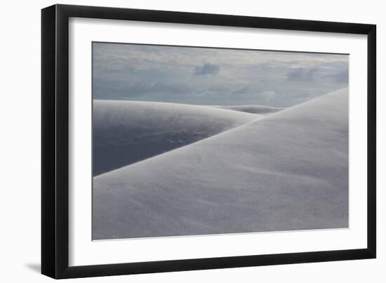 Sand Blows across a Dune in Brazil's Lencois Maranhenses National Park-Alex Saberi-Framed Photographic Print