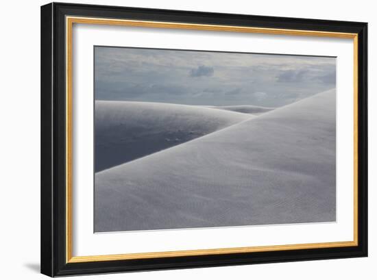 Sand Blows across a Dune in Brazil's Lencois Maranhenses National Park-Alex Saberi-Framed Photographic Print
