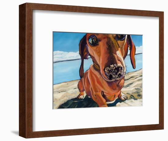 Sand Dog-Kathryn Wronski-Framed Art Print