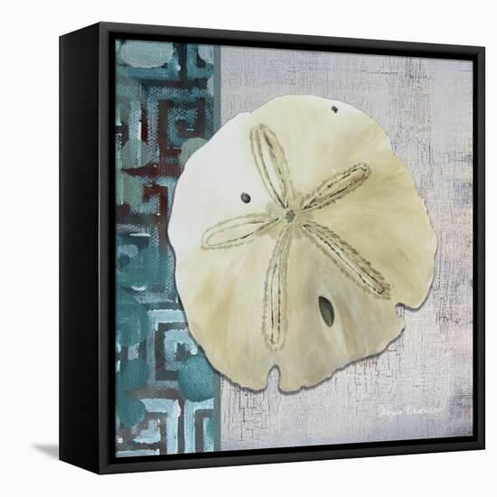 Sand Dollar 1-Megan Aroon Duncanson-Framed Premier Image Canvas