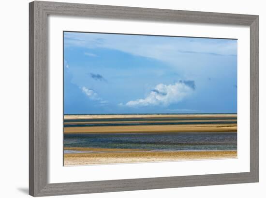 Sand Dune and Lagoon, Lencois Maranheinses NP, Maranhao State, Brazil-Keren Su-Framed Photographic Print