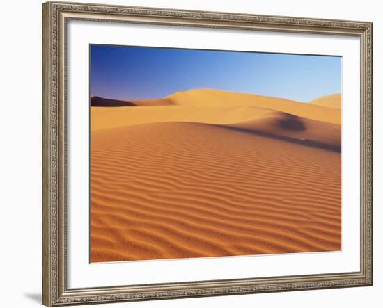 Sand Dune of the Erg Chebbi, Sahara Desert Near Merzouga, Morocco, North Africa, Africa-Lee Frost-Framed Photographic Print