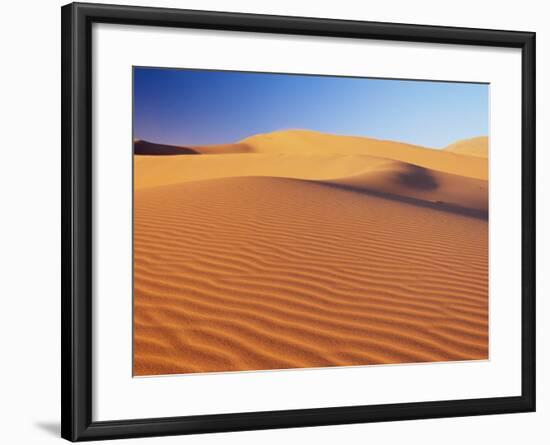 Sand Dune of the Erg Chebbi, Sahara Desert Near Merzouga, Morocco, North Africa, Africa-Lee Frost-Framed Photographic Print