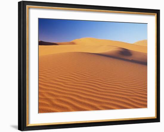 Sand Dune of the Erg Chebbi, Sahara Desert Near Merzouga, Morocco, North Africa, Africa-Lee Frost-Framed Photographic Print