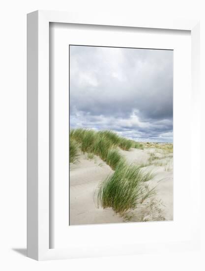 Sand Dunes and Dramatic Sky, Schiermonnikoog, West Frisian Is, Friesland, The Netherlands (Holland)-Mark Doherty-Framed Photographic Print