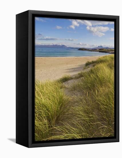 Sand Dunes and Dune Grasses of Mellon Udrigle Beach, Wester Ross, North West Scotland-Neale Clarke-Framed Premier Image Canvas