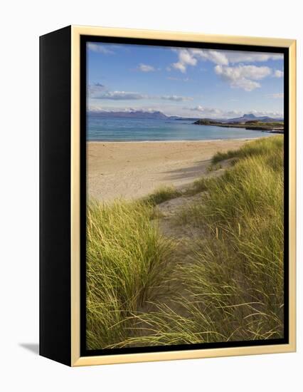 Sand Dunes and Dune Grasses of Mellon Udrigle Beach, Wester Ross, North West Scotland-Neale Clarke-Framed Premier Image Canvas
