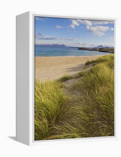 Sand Dunes and Dune Grasses of Mellon Udrigle Beach, Wester Ross, North West Scotland-Neale Clarke-Framed Premier Image Canvas