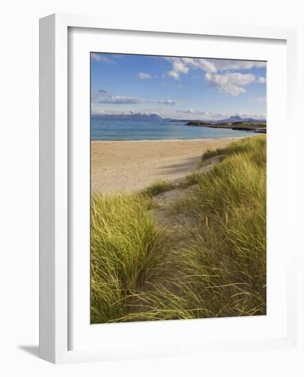 Sand Dunes and Dune Grasses of Mellon Udrigle Beach, Wester Ross, North West Scotland-Neale Clarke-Framed Photographic Print