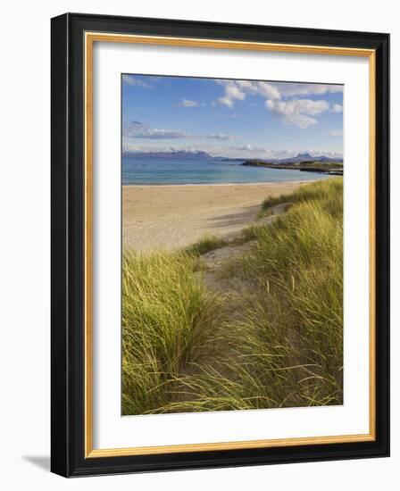 Sand Dunes and Dune Grasses of Mellon Udrigle Beach, Wester Ross, North West Scotland-Neale Clarke-Framed Photographic Print