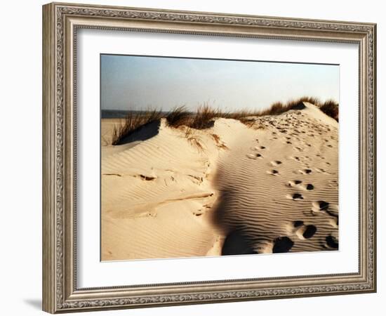 Sand Dunes and Foot Prints-Katrin Adam-Framed Photographic Print