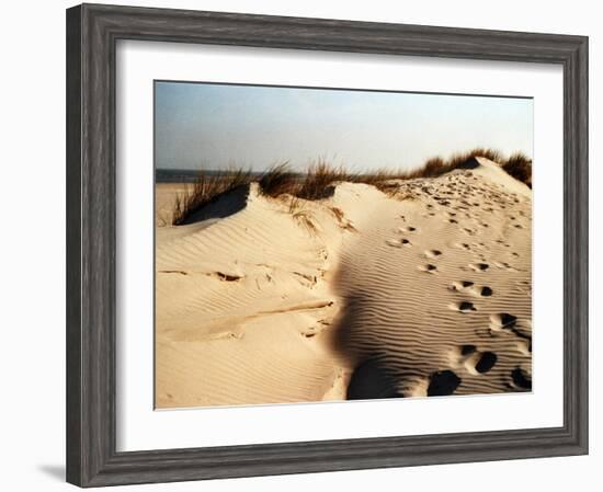 Sand Dunes and Foot Prints-Katrin Adam-Framed Photographic Print