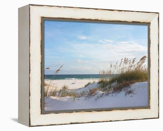 Sand Dunes and Ocean at Sunset, Pensacola, Florida.-forestpath-Framed Premier Image Canvas