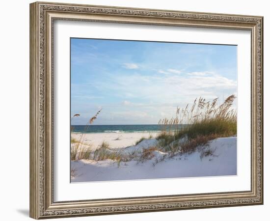 Sand Dunes and Ocean at Sunset, Pensacola, Florida.-forestpath-Framed Photographic Print